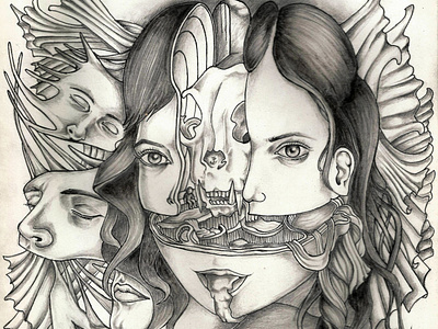 Intertwin art illustration illustrator independentartist intertwin nftartist surreal surrealism traditionalart