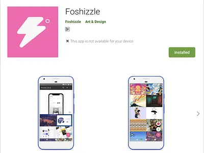 Foshizzle aggregator android artist artists coder developer deviantart dribbble indie interfaces materialdesign ui