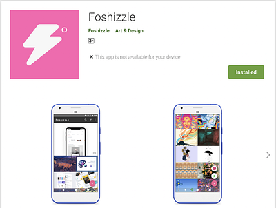 Foshizzle aggregator android artist artists coder developer deviantart dribbble indie interfaces materialdesign ui