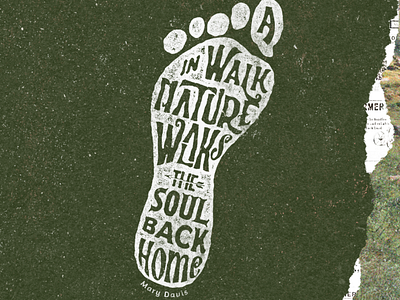 Walks the soul back home apparel classic custom design display font hand lettering icon illustration lettering outdoor typeface typography vector vintage wild