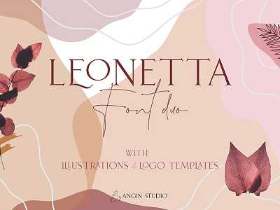 Leonetta Font Duo custom design display font font design illustration lettering logo script typeface typography