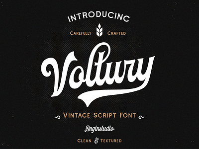 Voltury Script Font badge classic creativemarket design display font font bundle font design script typedesign typeface typography vintage