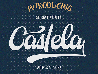 Castela Script Font classic design display font font design illustration lettering logo typedesign typeface typography vintage