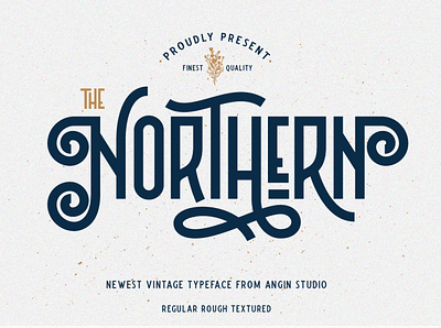 Northern Vintage Typeface classic custom design display font font design logo typeface typography vintage