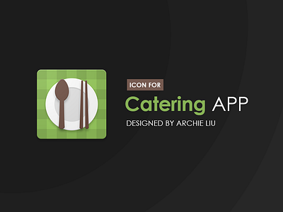 Icon Designed for a Catering App icon material design