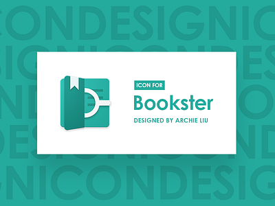 Icon Designed for Bookster icon material design