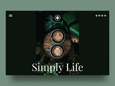 CoffeeLand coffee concept interface minimalistic ui webdesign