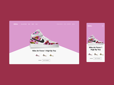 Nike Air Concept clean design concept homepage interface mobile nike nike air pattern ui uiux ux web webdesign