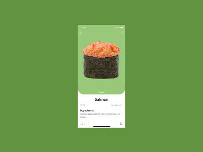 Food card application clean design design interface ios minimalistic redesign restaurant sushi ui ux