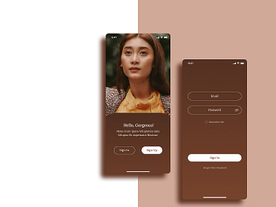 Sign In / Up app clean design ios iphonex minimal mobile sign in sign up ui ux