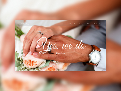 Wedding Website Design clean design design jewelry website wedding