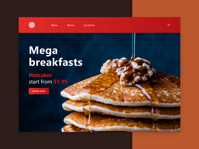 breakfasts breakfast concept food ui design website design