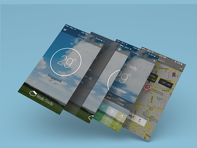 Weather Apps Design android apple google ios ios7 map user interface weather windows