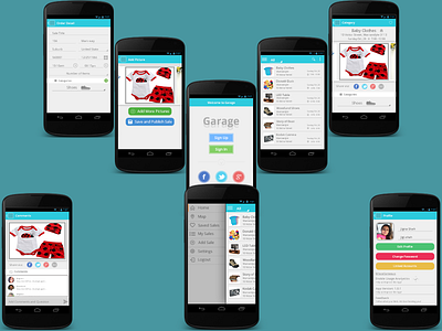 Garage Sales Android Apps Design android google hosiery icons map sales user interface