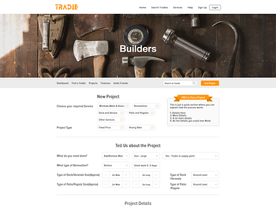 Tradie Web Pages builder electrician flat handyman painting plumber ui ux web website