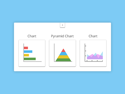 Chart Popup chart dashboard flat interface module share ui ux web design website
