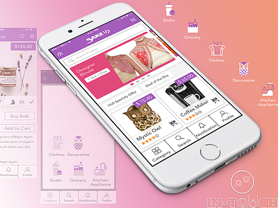 Sakeup E Commerce Design apple categories e commerce flat icons ios profile sakeup search