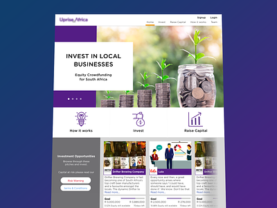 UA Investor Website busness flat investor responsive ui web webstie