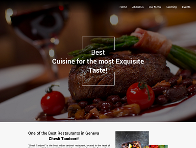 Chesli Tandoori catering event gallery responsive design restaurant ui uxdesign web design website