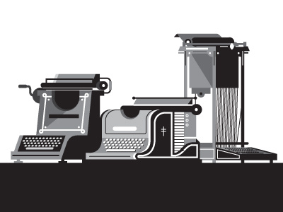 Typewriters illustration typewriter vector