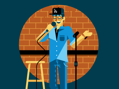 Stand Up illustration vector