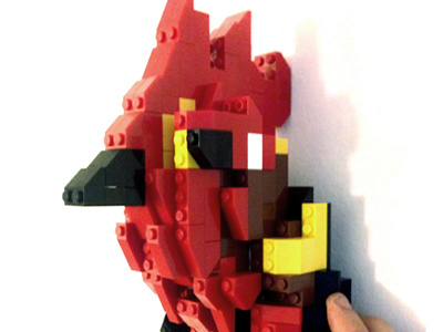 Lego Rooster Taxidermy lego rooster taxidermy