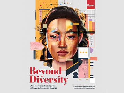 Beyond Diversity art artwork book book cover collage cover design illustration portrait typography