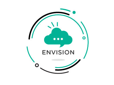 Adobe Max 2011 Envision Icon adobe cloud envision gotham icon idea illustration logo max speech vector