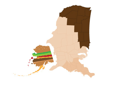 American Obesity america burger illustration vector