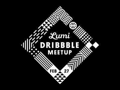 Lumi Dribbble Meetup dribbble logo los angeles lumi meetup vector