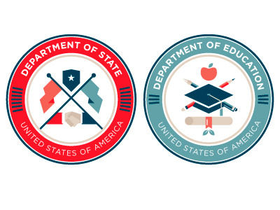 More Departments department design education illustration logo seal state vector