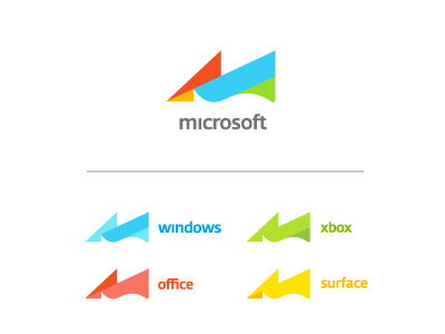 Microsoft Logo branding identity logo microsoft vector
