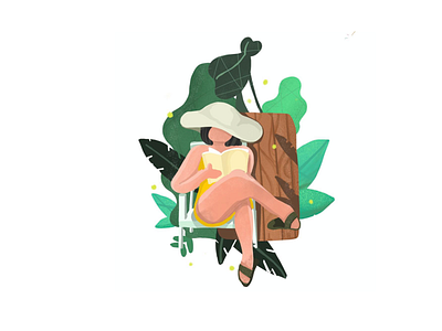 [Graphic] Flower, Green, Woman
