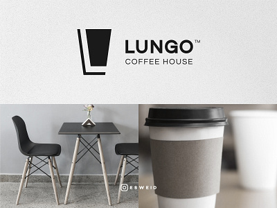 Coffee cup, Chair, Letter L
