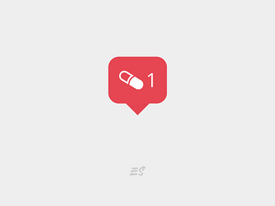 1 Like = 1 Pill addicted design flat graphicdesign icon illustration instagram instagram post instagram stories like logo minimal pill vector