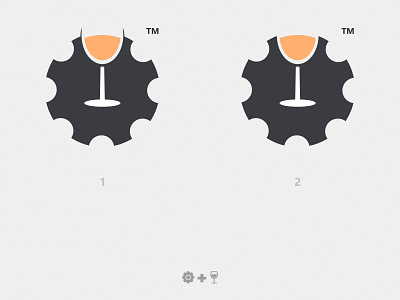 Bar Logo / Mechanics bar black circular design drink flat gear graphicdesign instagram like logo mecha mechanics orange orange logo tools vector wine wine glass wordmark