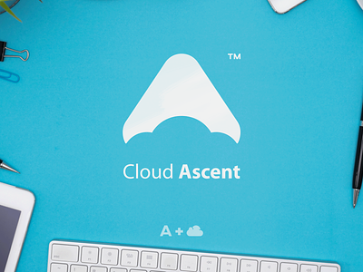 Cloud Ascent - Logo - Letter A app blue design flat graphicdesign illustration instagram letter a lettering lettermark like logo mockup online vector webs website