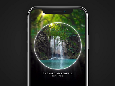 Portal iPhone App - Scene Selection UI and Transitions animation app audio app clean interaction animation interaction design ios iphone iphone x mobile mobile app motion nature photography scroll scroll animation simple ui ux video