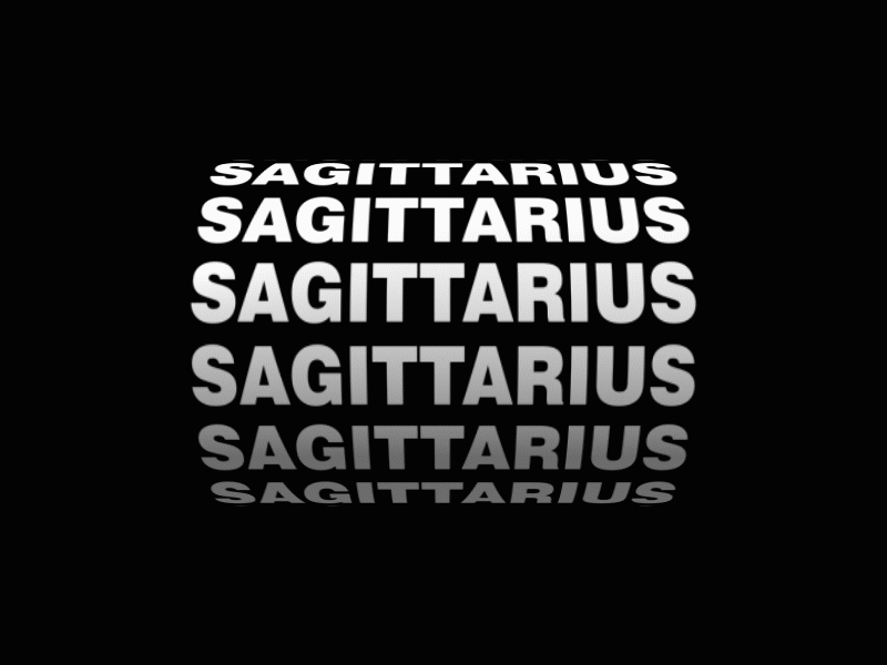 Sagittarius aftereffects animated gif animated text animation design gif motion motion design motion graphic sagittarius text