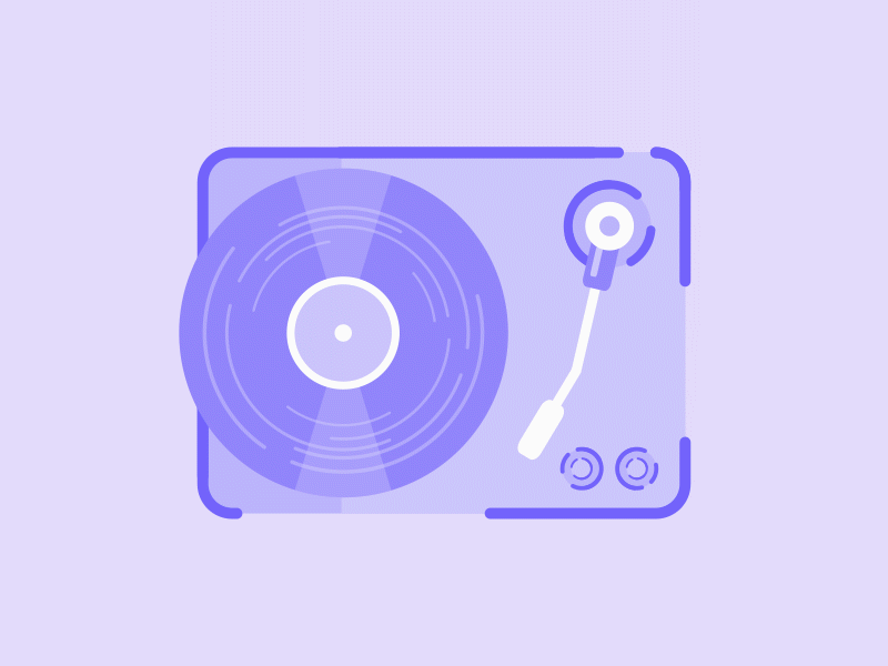 Vinyl Player aftereffects animated gif animation motion