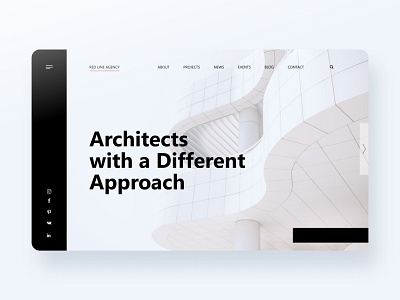 Red Line Agency Landing Page architecture design graphic design landing page ui ui ux ux ux ui