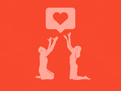 Praise design heart illustration instagram