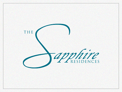 The Sapphire Residences branding idenity logo