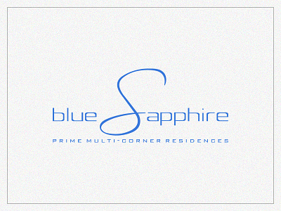 Blue Sapphire Residences branding idenity logo