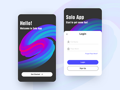 login UI illustration ui