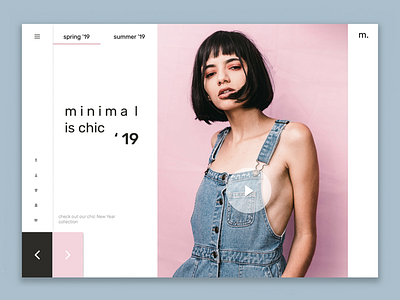 Minimal is chic design fashion fashionstore minimal trand ui uidesign ux web website