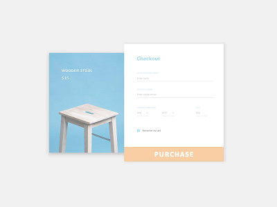 Wooden stool purchase screen design fashion minimal trand ui uidesign ux web webdesign website