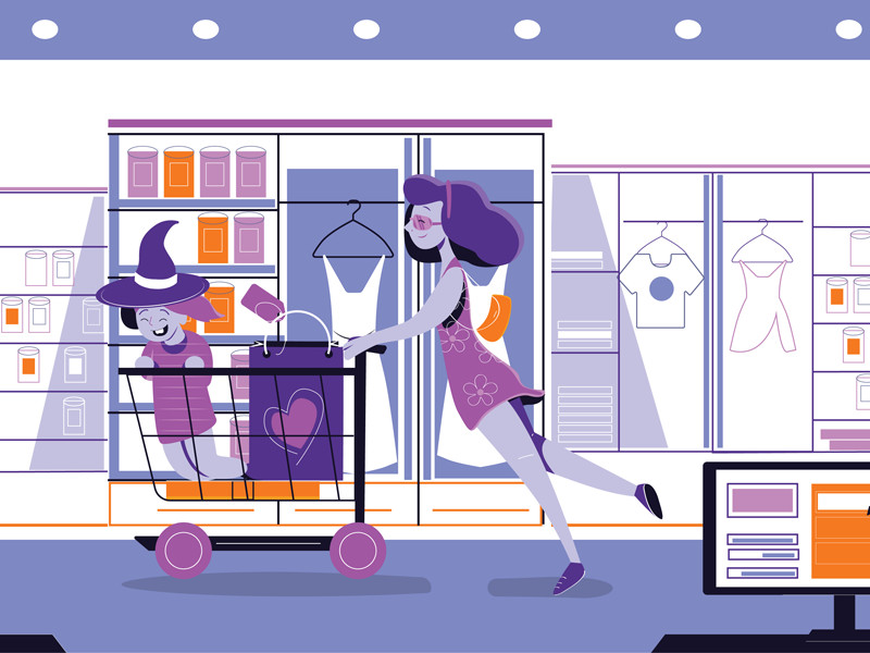 shopping by Roza on Dribbble