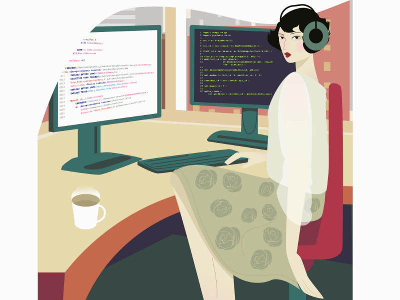 Programmer by Roza on Dribbble