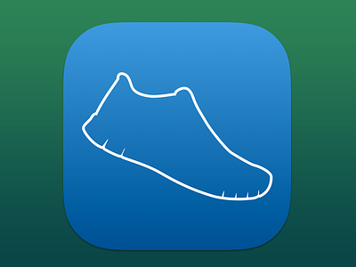 Icon for Steps+ glyph icon ios7 shoe simple steps tennis